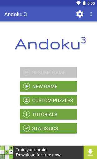 Sudoku: Andoku 3 Free 1