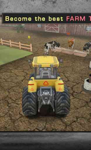 Tracteur agricole 3D Parking 2