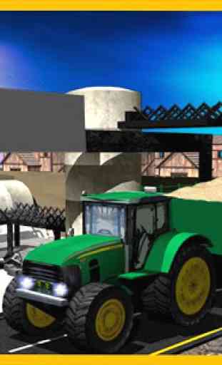 tracteur sable transporteur 3d 3