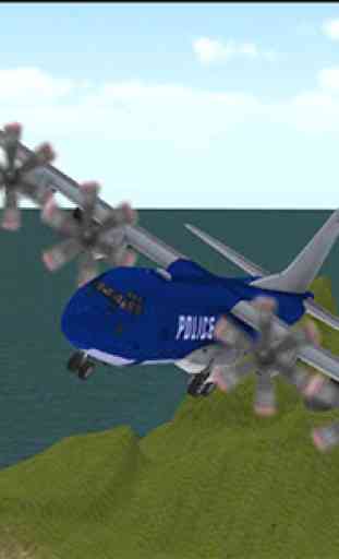 Voiture police Avion Transport 3