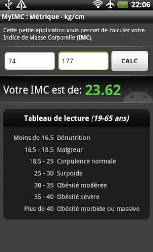 Calculateur d'IMC (free) 3