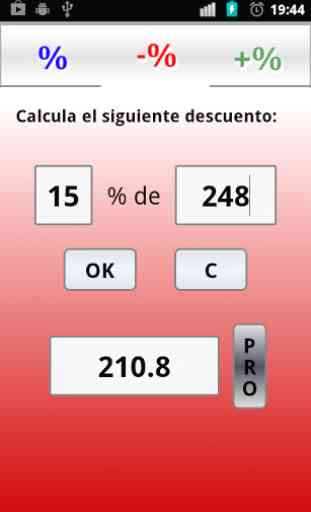 Calculatrice Pourcentage 1