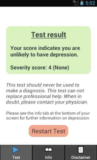 Depression Test 3