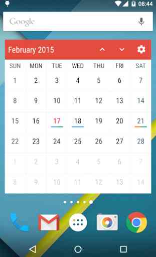 Event Flow Calendar Widget 3