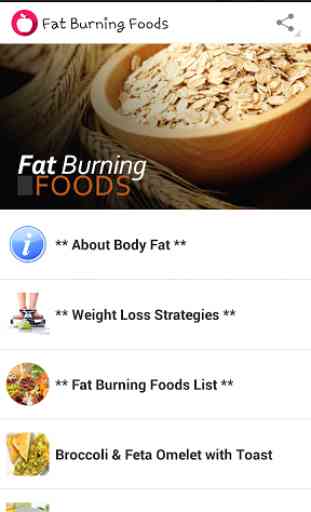 Fat Burning Foods 1