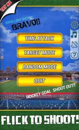 Flick Hockey fusillades 3D 3