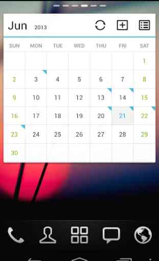(français) Calendar GOwidget 1