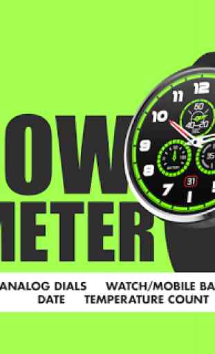 Glow Meter Watch Face Free 1