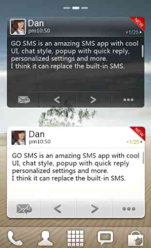 GO SMS Pro Widget 1