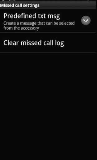 Missed Call smart extension 4