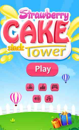 Strawberry Cake - Stack Tower 1