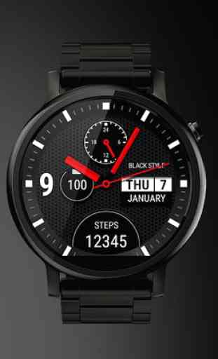 Watch Face Black Style 1