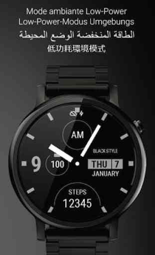Watch Face Black Style 4