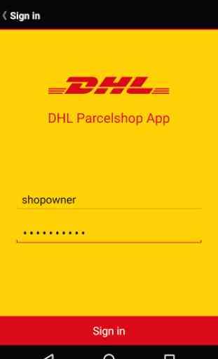 DHL Parcelshop App 1