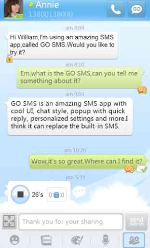 GO SMS Pro GO1.0 Theme 2