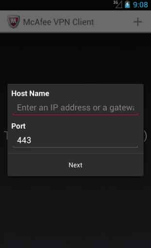 McAfee VPN Client 2