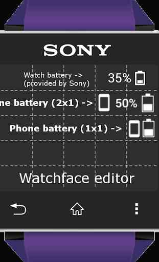Phone Battery Widget for SW2 3