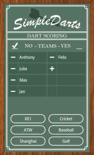 Simple Darts - Dart Scoring 1