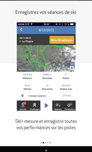 SKI+ tracking,neige,météo,GPS 2