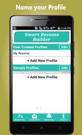 Smart Resume Builder / CV Free 1