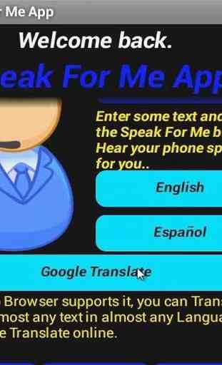 Speak For Me App 1
