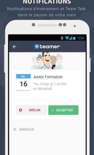 Teamer - Équipe sportive App 4