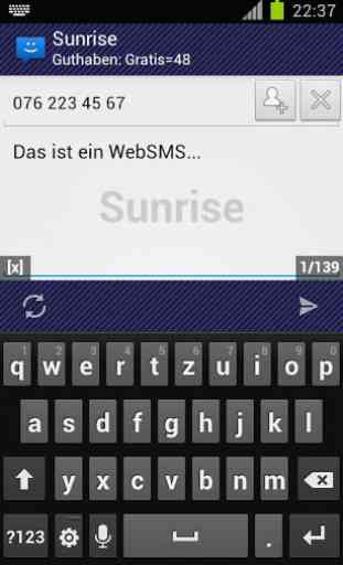 WebSMS: Sunrise Connector 1