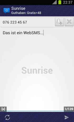 WebSMS: Sunrise Connector 2