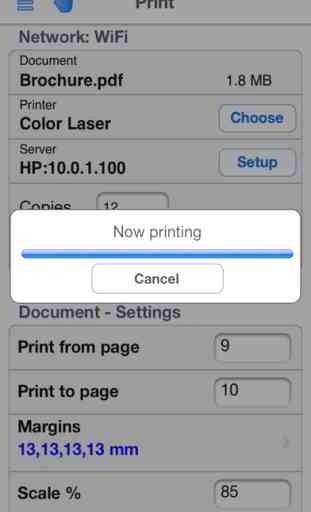 PrintCentral for iPhone/iPod Touch 3