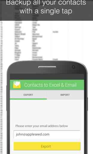 Contacts Backup--Excel & Email 1