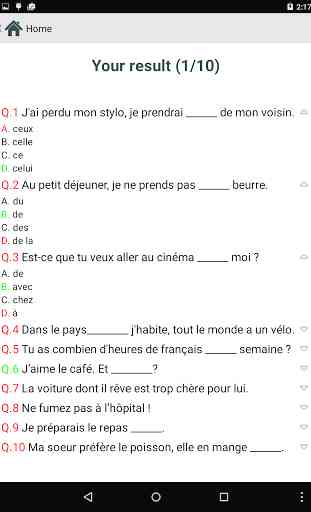 French Test 3