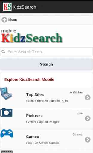 KidzSearch Safe Web Browser 1