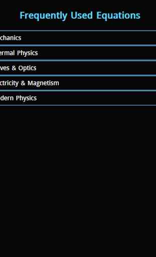 Physics Equations 1
