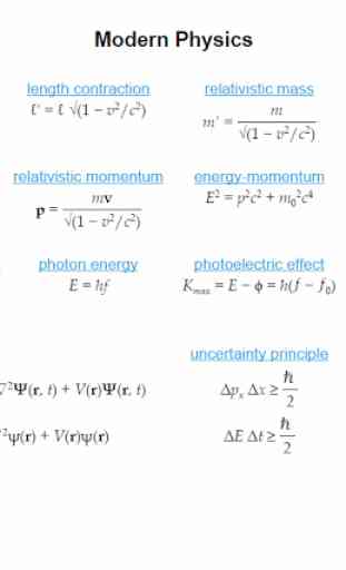 Physics Equations 2
