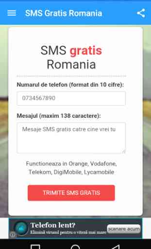 Roumanie SMS gratuit 1