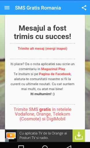Roumanie SMS gratuit 2