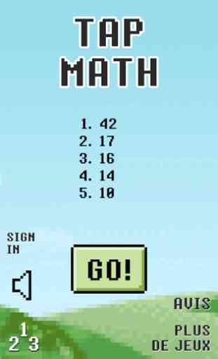 Tap Math, jeu de calcul mental 2