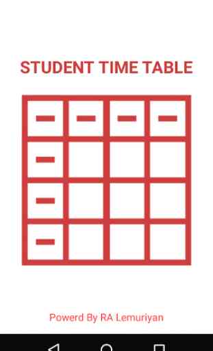 Class Time Table 1