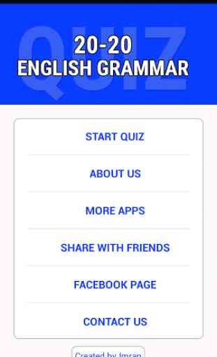 English Grammar Quiz 1