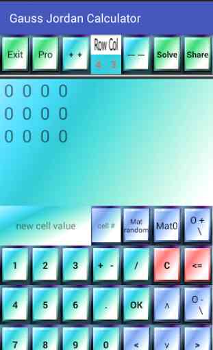 Gauss Jordan Calculator 3