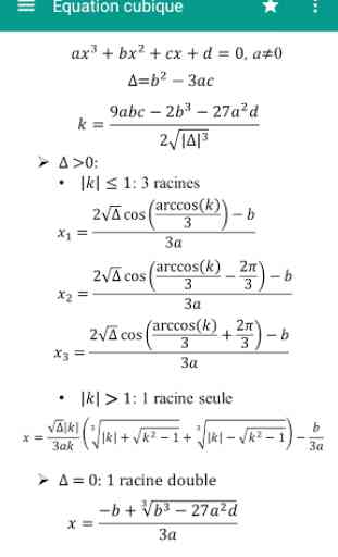 Math Formulas - Hors ligne 1