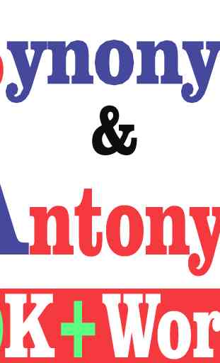 Synonym & Antonym Dictionary 1