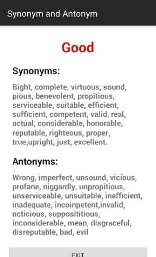 Synonym & Antonym Dictionary 4