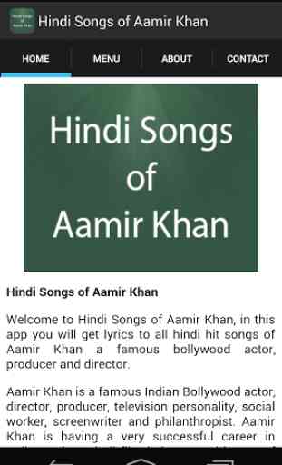 Hindi Songs of Aamir Khan 2
