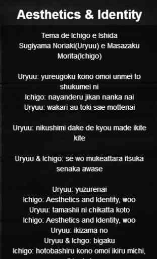 Lyrics of Bleach Anime 3