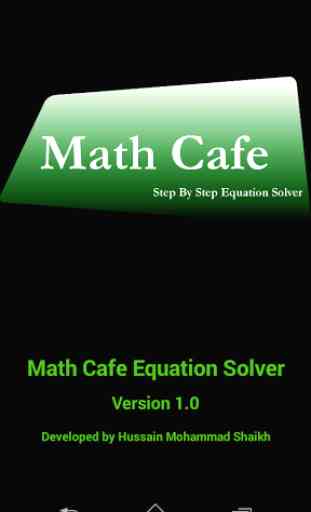 Math Cafe - Equation Solver 1
