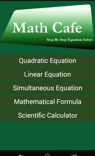 Math Cafe - Equation Solver 2