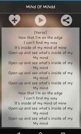 Mind of Mine-Zayn Malik Lyrics 3
