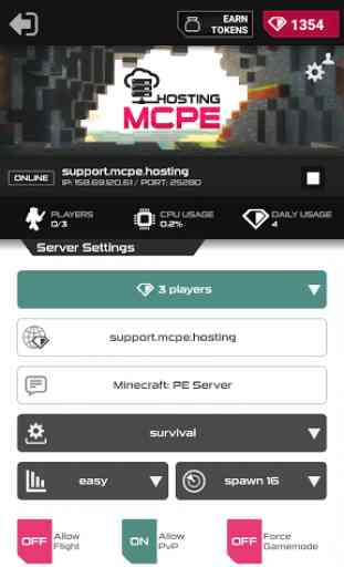 Server hosting for MCPE 1