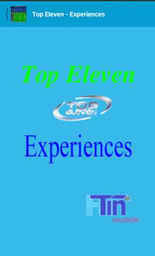 Top Eleven - Experiences 1